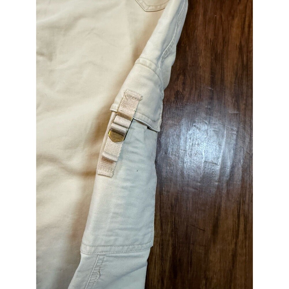 Venezia Women’s Capri Pants Size 24 Khaki Cargo Plus Size Pockets - Picture 3 of 7